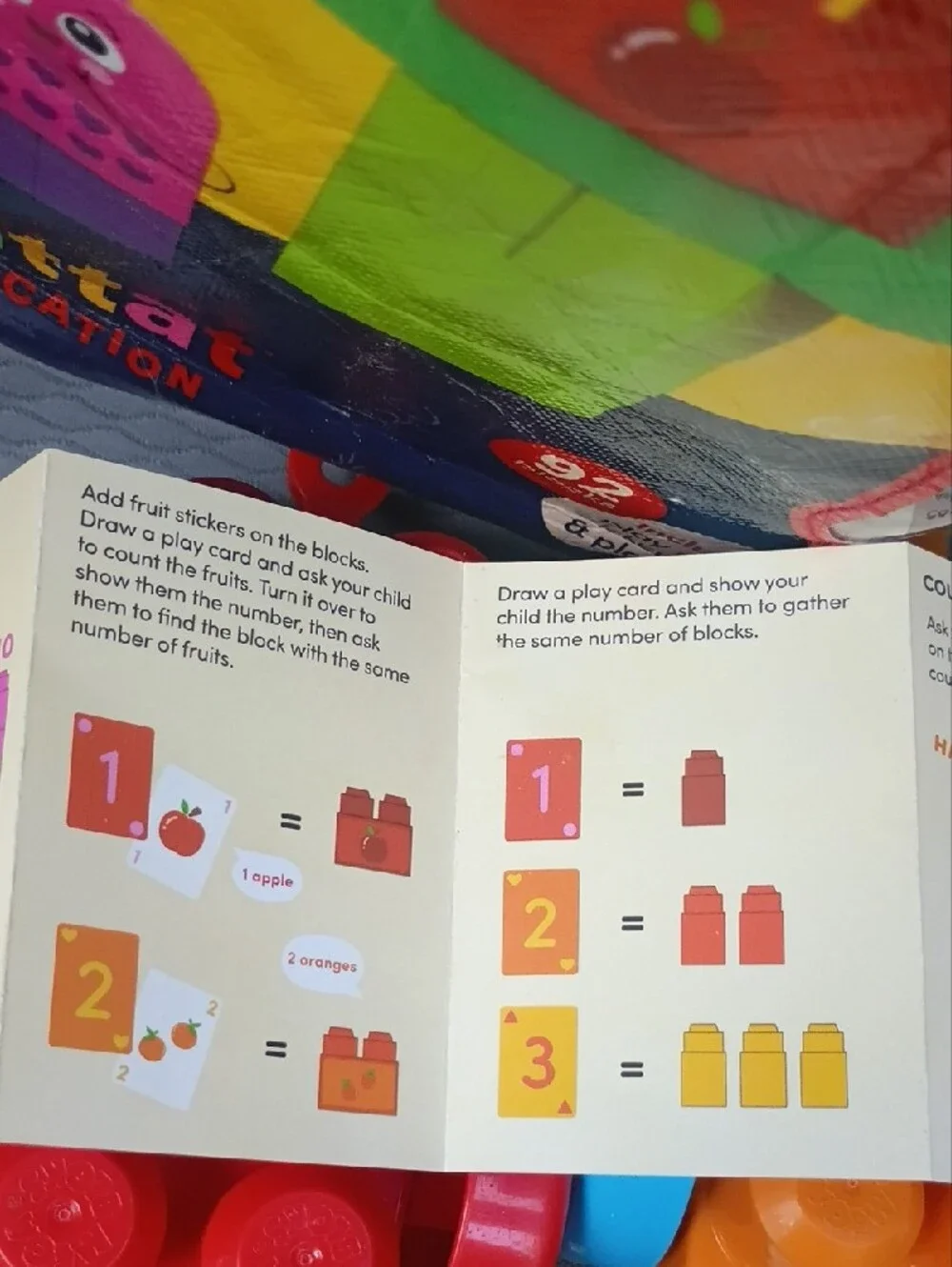 Number Blocks Multicolor Building Set for Kids